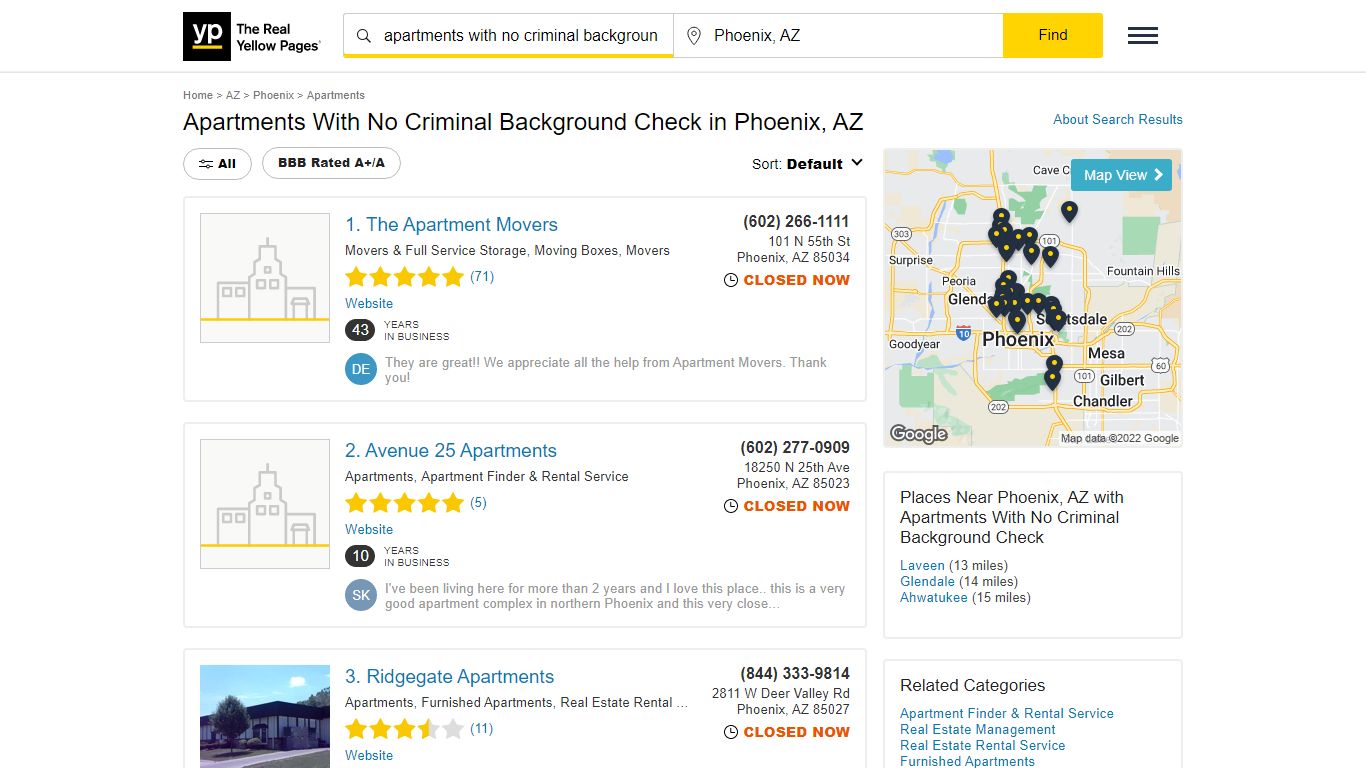 Apartments With No Criminal Background Check in Phoenix, AZ