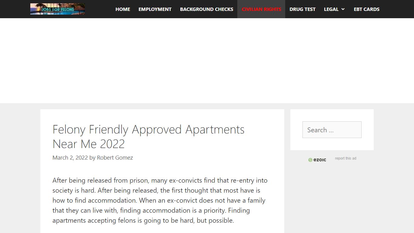 Felony Friendly Approved Apartments Near Me 2022