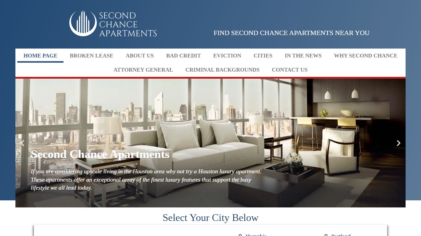 Second Chance Apartments, 2nd Chance Apartments Locators for Bad Credit