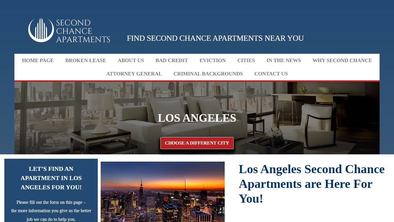 Los Angeles | Second Chance Apartment Finders